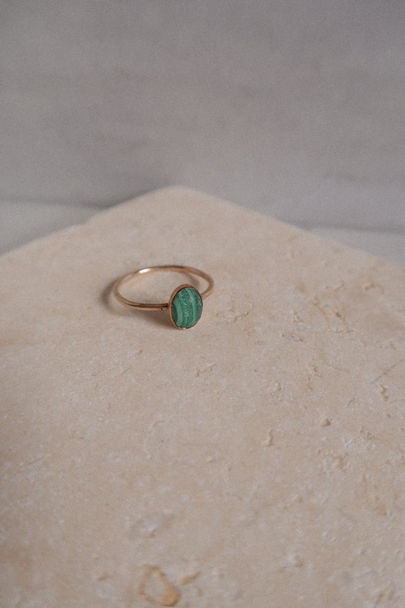 Malachite Gem Ring