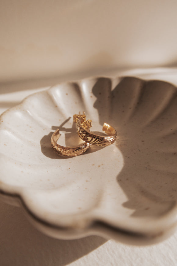 Maui Mini Hoops- Gold