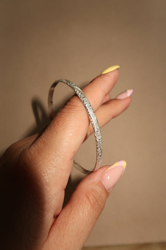 Maui Bangle-Silver
