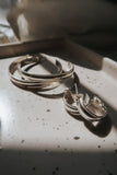 Tessa Hoops Large-Silver