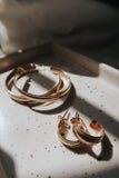 Tessa Hoops Large-Gold
