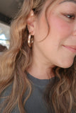Tessa Hoops Large-Gold