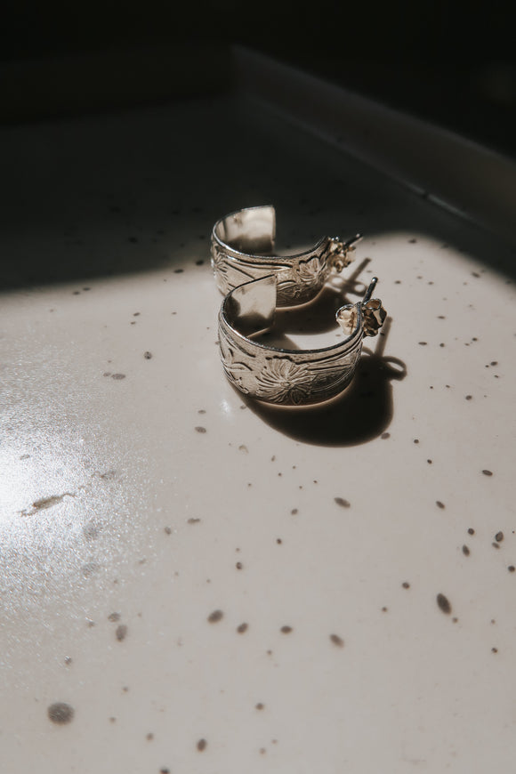 Isla Mini Hoops-Silver