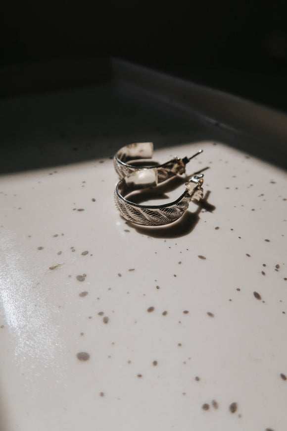 Isis Mini Hoops-Silver