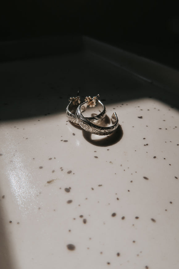 Maui Mini Hoops-Silver
