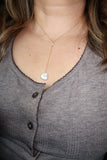 Hina Coin Pearl Drop Necklace