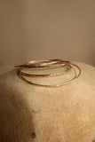 Classic Hammered Bangle-Gold
