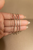 Classic Hammered Bangle-Silver