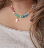 Sherbert Beads Gold Filled Chain