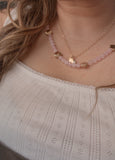 Pink Beads with Shells