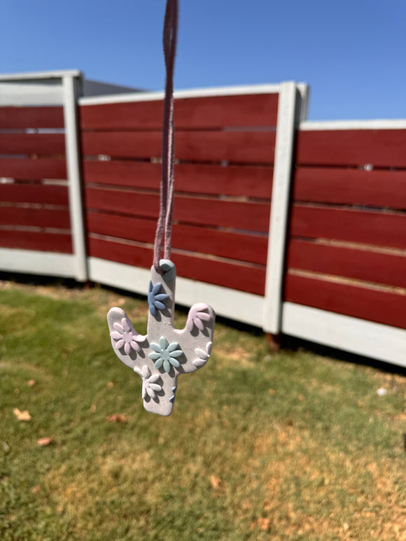 Flower Cactus Car Charm