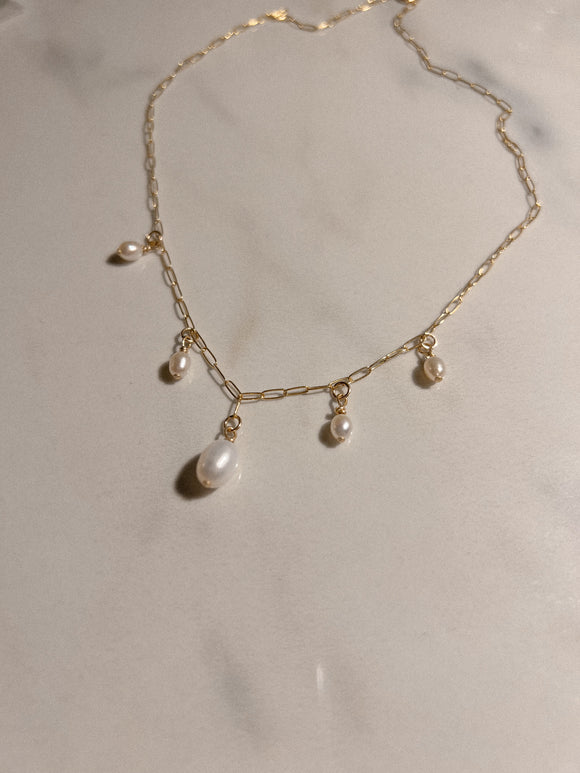Pearl Charm Necklace