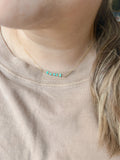 Turquoise Bar Necklace