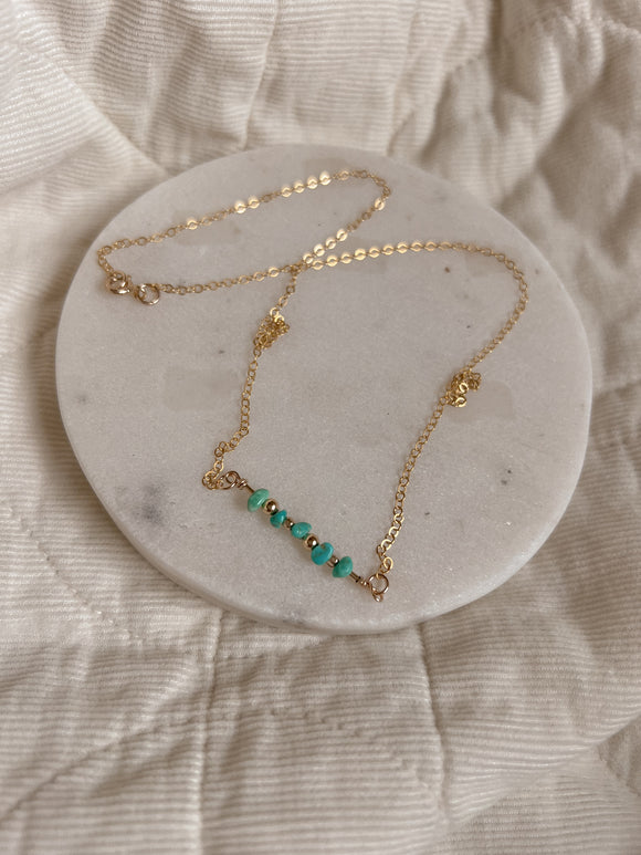 Turquoise Bar Necklace