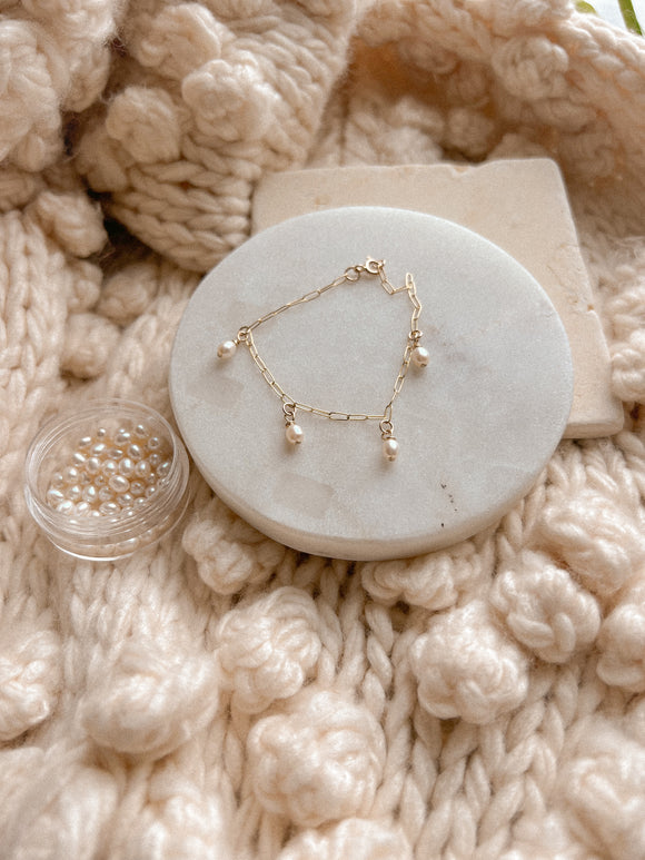 Pearl Charm Bracelet