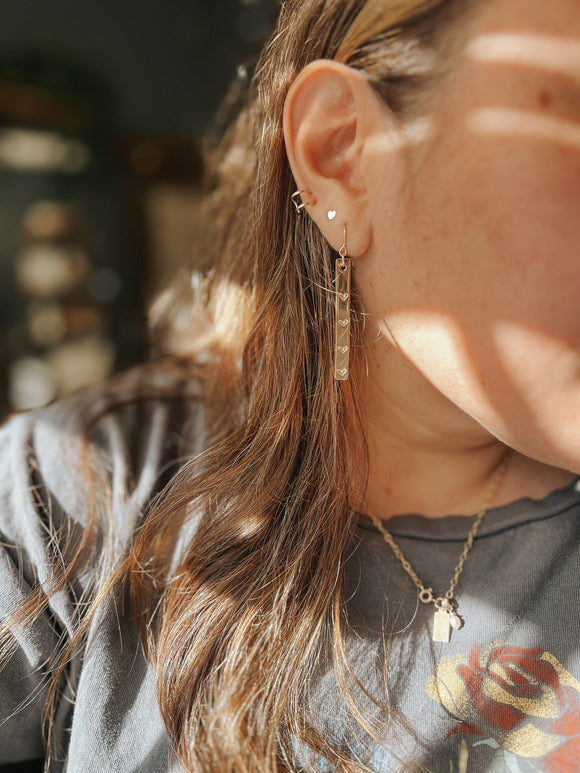 Heart Bar Earrings