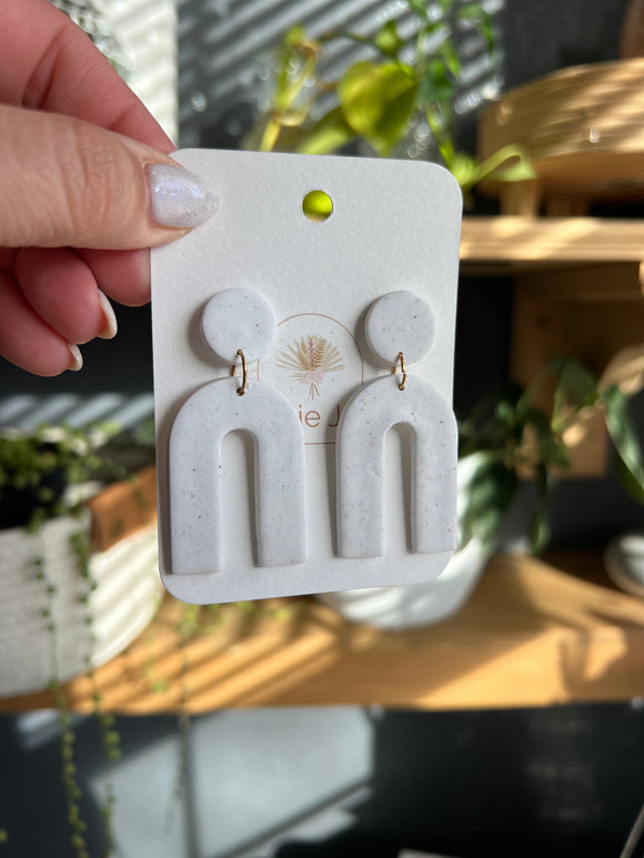Speckled Arch earrings