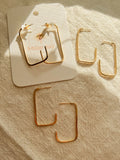 Rectangle Hoop-Gold