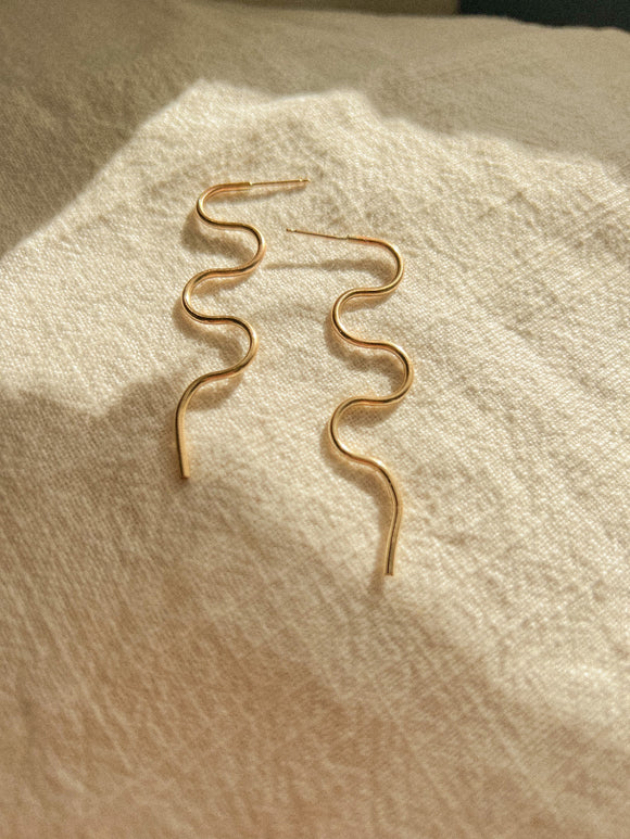 Squiggle Dangle-Gold