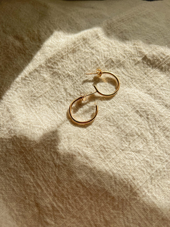 Classic Mini Hoops-Gold